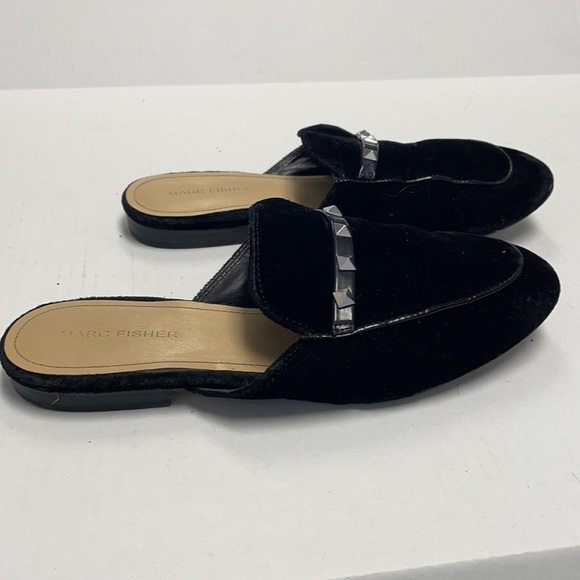 Marc Fisher velvet studded slides - Picture 1 of 4